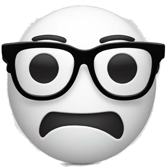 cool smiley face with black glasses emoji