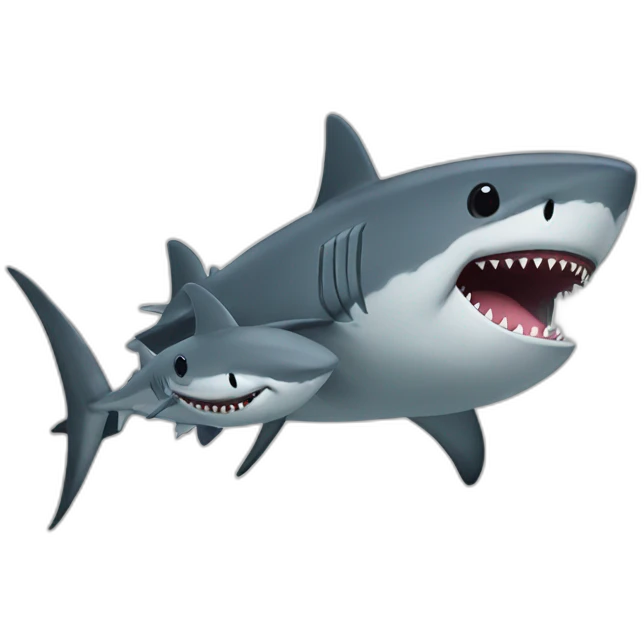Shark and tuna furry emoji