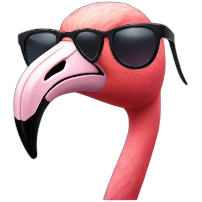 sunglasses flamingo emoji