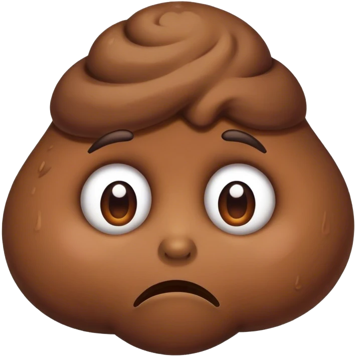 Sad poo emoji