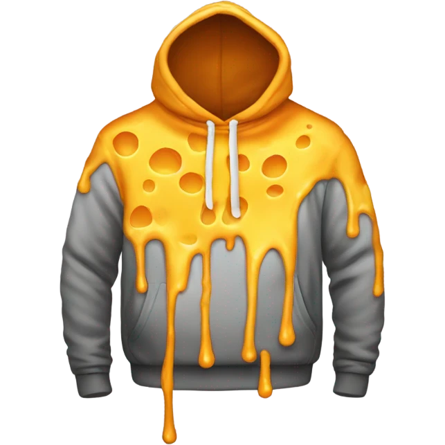Melted cheese hoodie  emoji