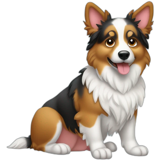 chien berger australien eau emoji