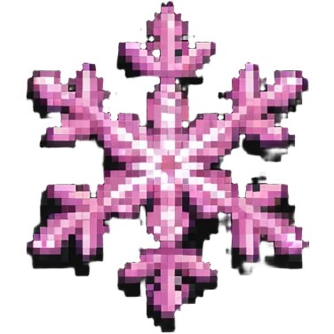 pink snowflake emoji