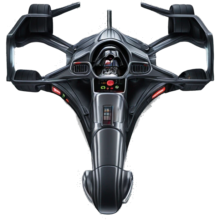 Radio controlled Formula Darth Vader’s race car, light saber headlights, exposed suspension  emoji