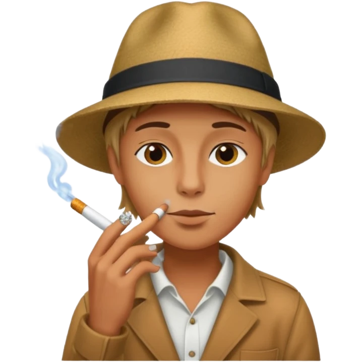 سیگار و حواننده emoji