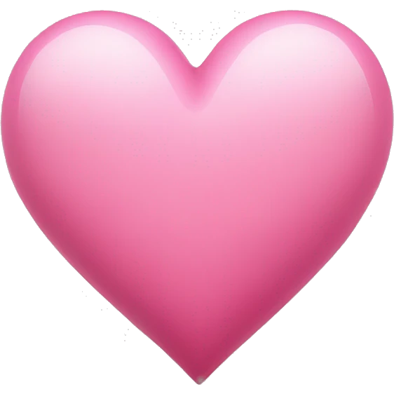 Beautiful pink heart emoji