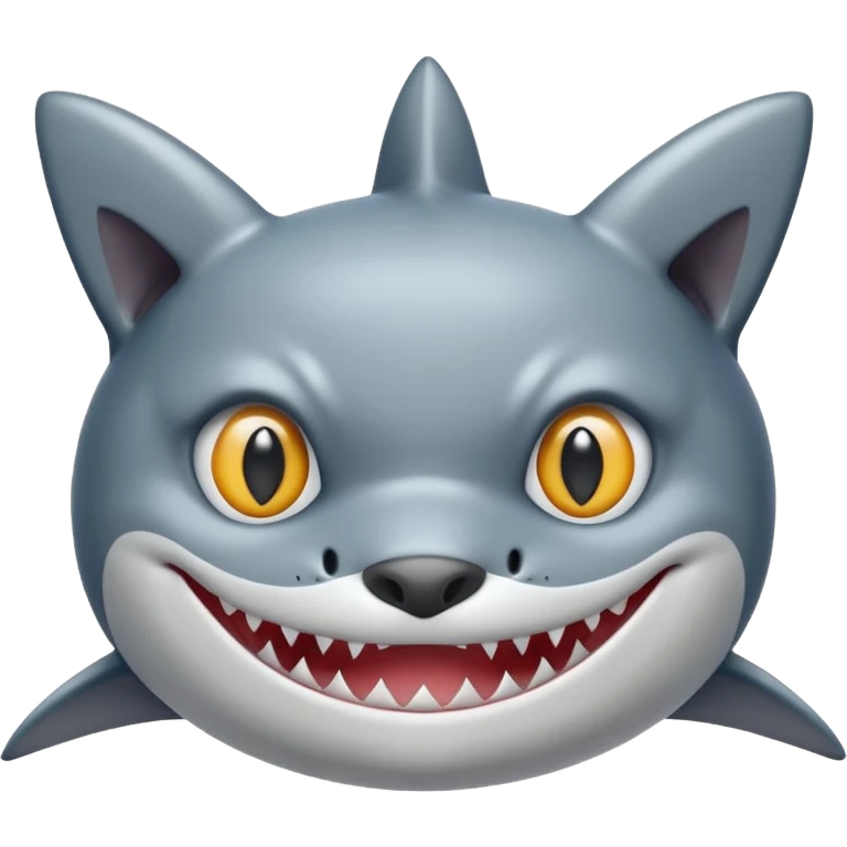 shark with a cat face emoji