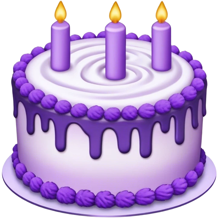 purple cake  emoji