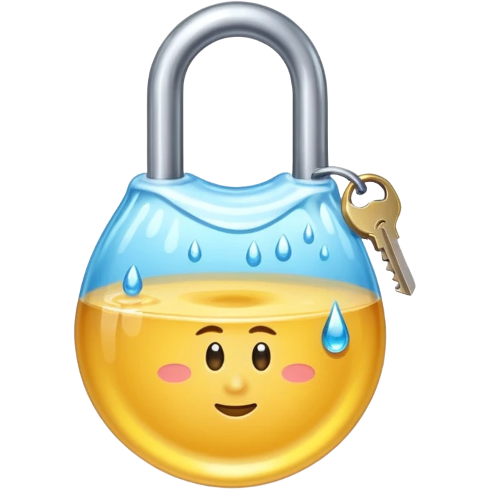 moisture WITH LOCK
 emoji
