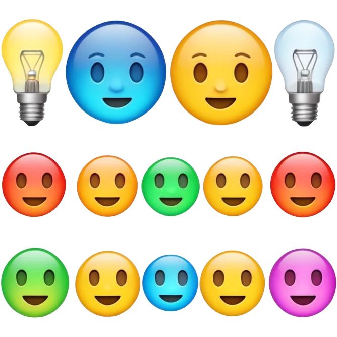LED intelligent light system emoji emoji