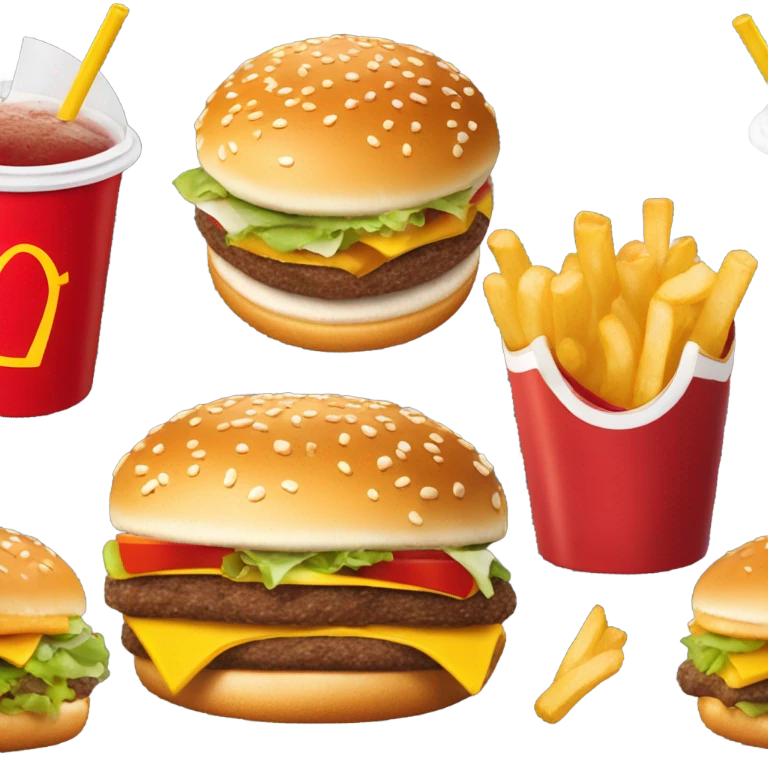 mcdonald's food  emoji