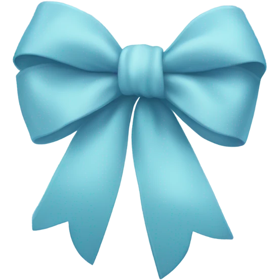 Light blue bow emoji