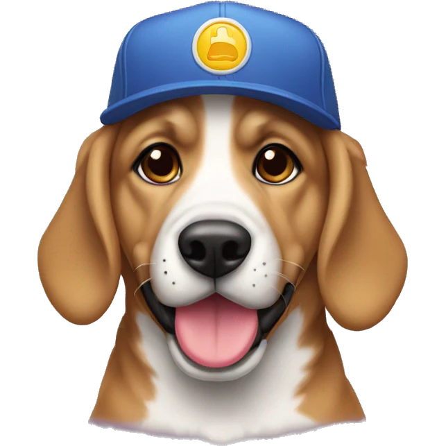 Perro con gorra  emoji