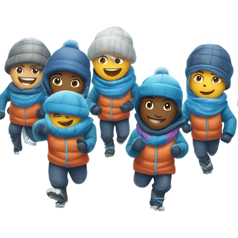 Snow football game emoji