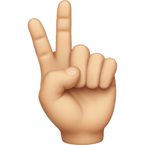 Middle finger with a bow on it  emoji