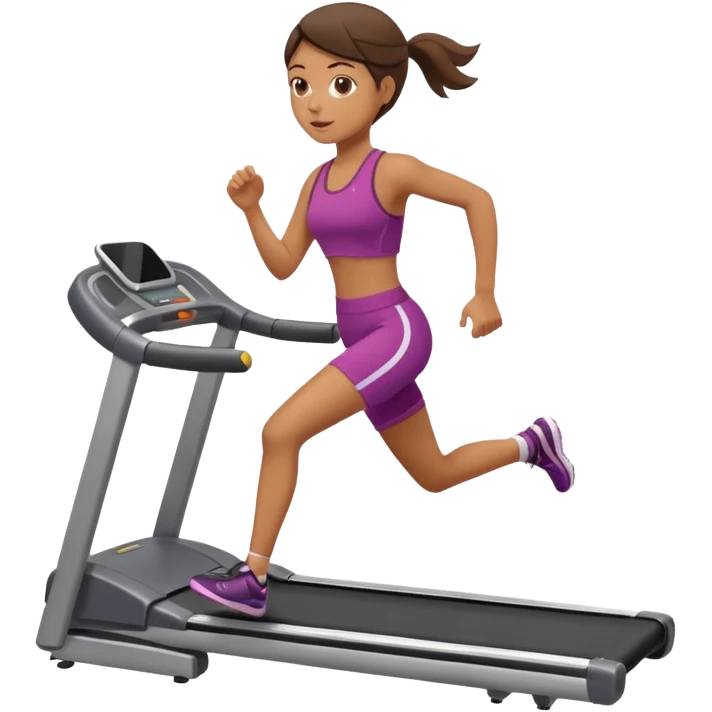 girl running on tredmil emoji