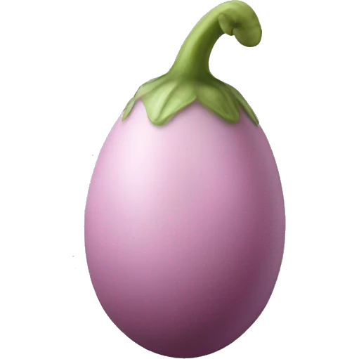 Baby pink egg plant  emoji
