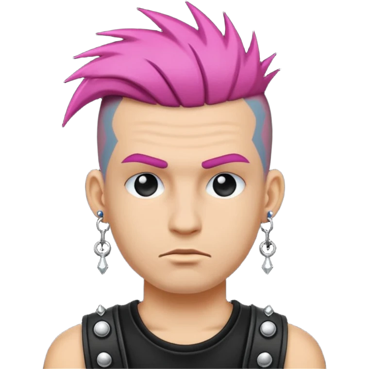 punk man wearing earrings emoji