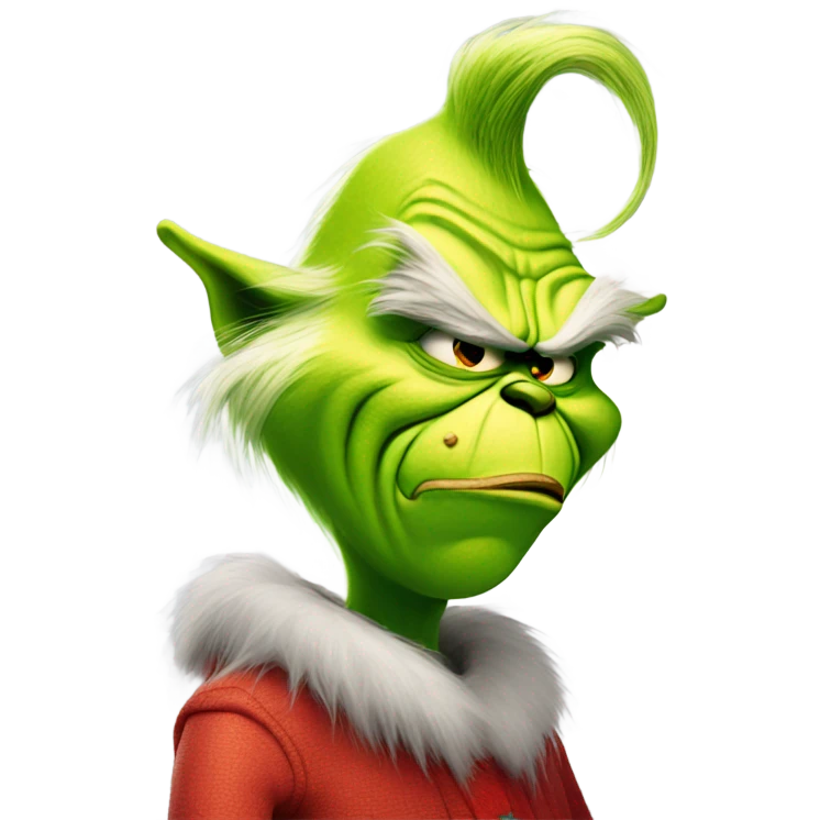 Funny mean grinch emoji