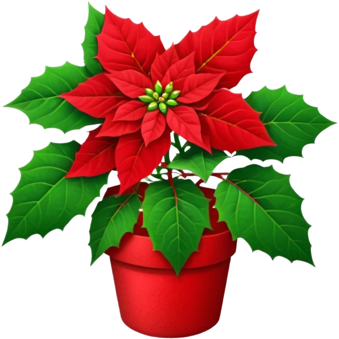 small christmas Poinsettia  emoji