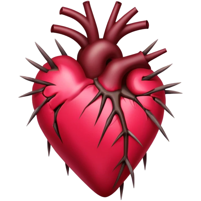 Corazón con espinas sangrando emoji