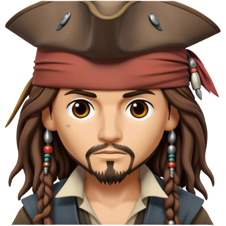 Captain Jack sparrow in gibli style emoji