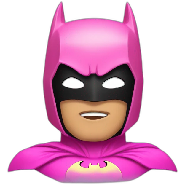 pink batman emoji