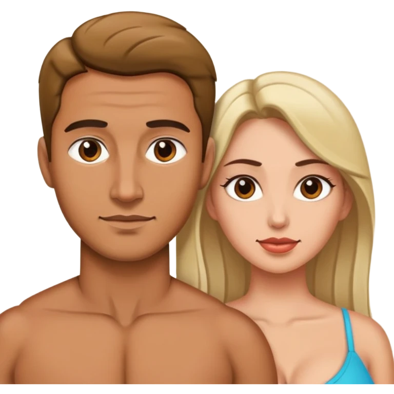 A man fucks the Woman with big tits emoji