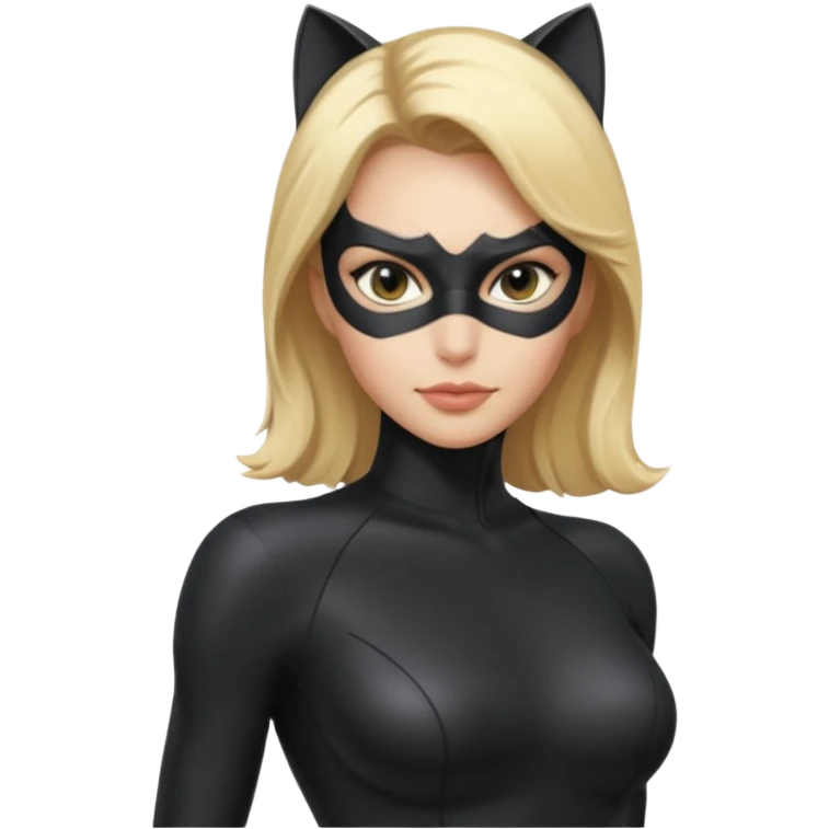 Catwoman with blonde hair emoji