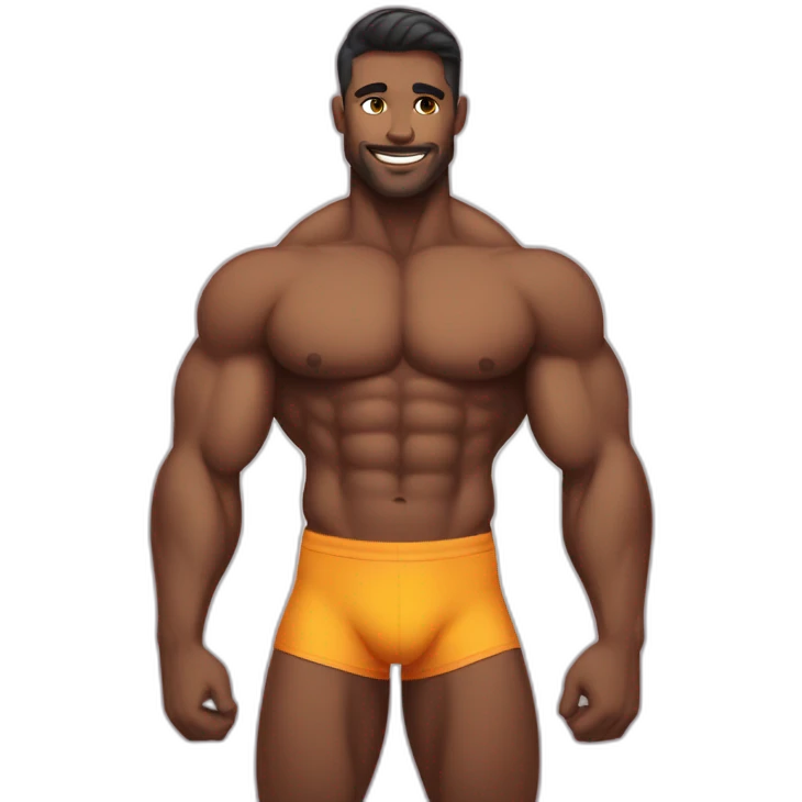 Bodybuilder lgbt emoji