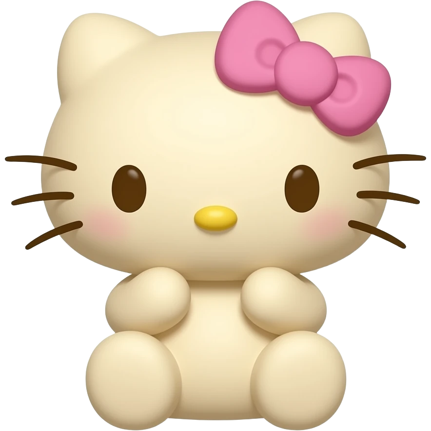 Light Tan Sanrio with light pink emoji