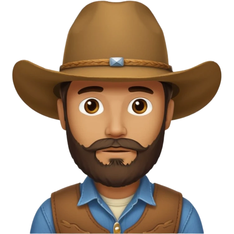 bearded cow boy emoji
