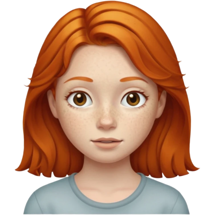 Ginger girl emoji