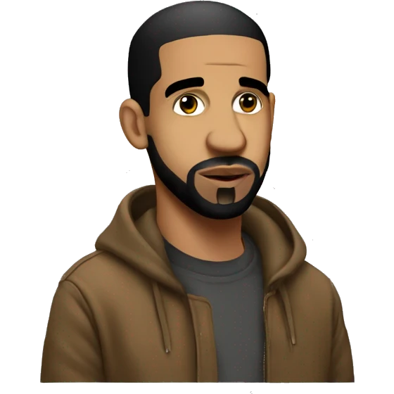 Drake with a blunt emoji