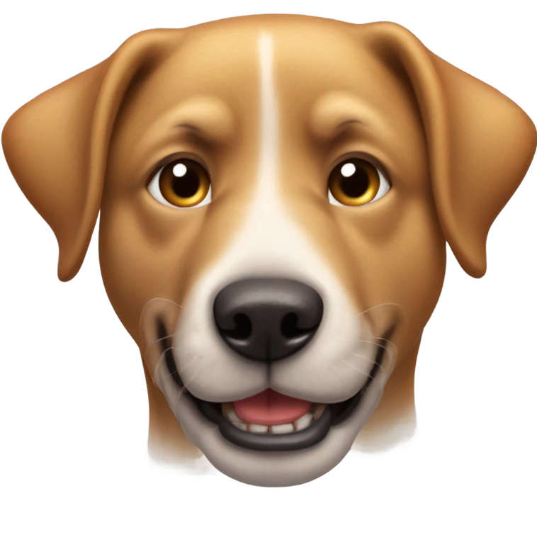 Perro con cara de cerdo emoji