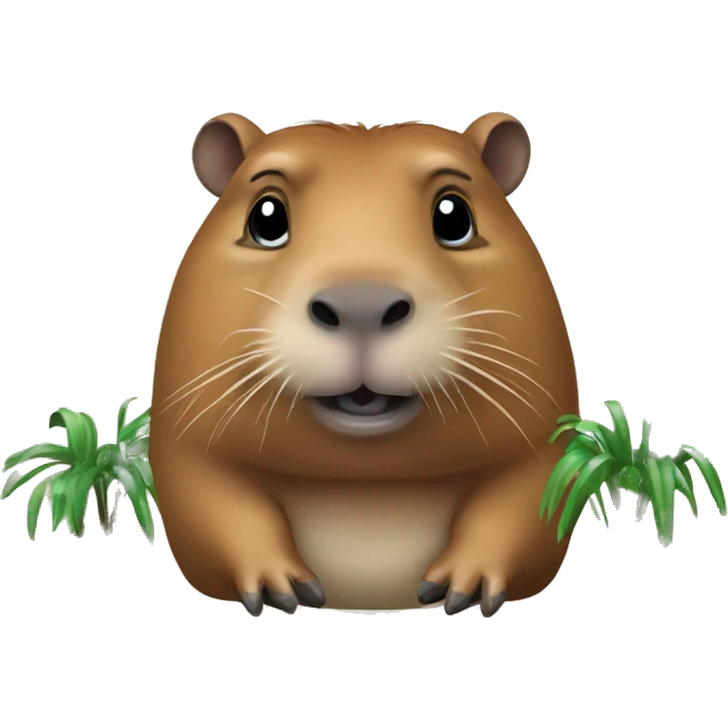 capybara is doing python codng emoji