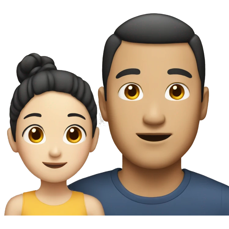asian guy and girl emoji