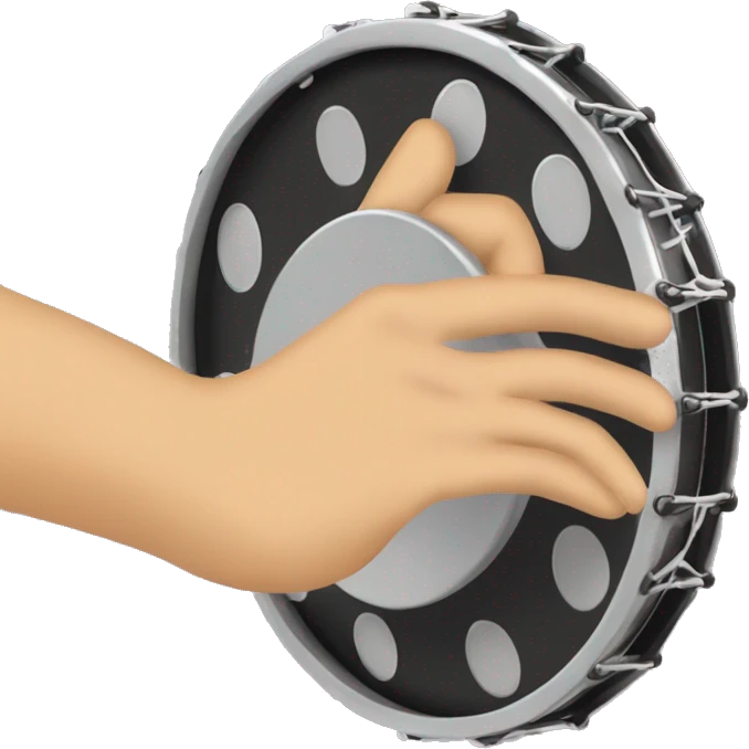 Hand clapping tambourine  emoji
