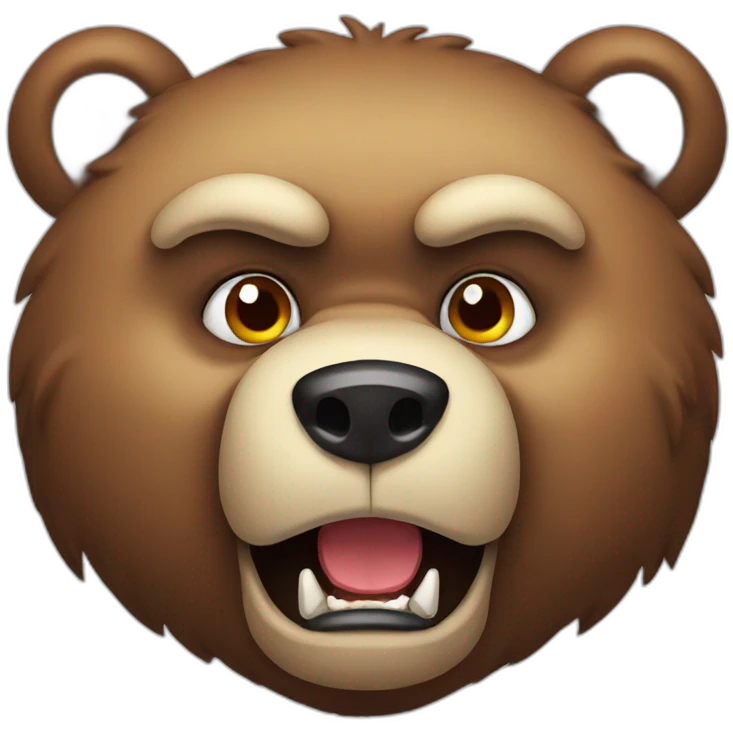 angry bear emoji