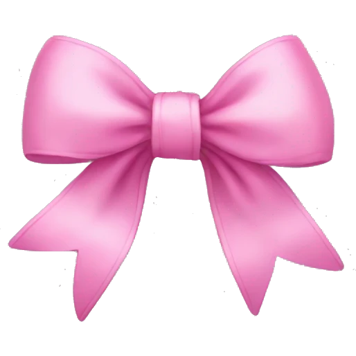 pink bow emoji