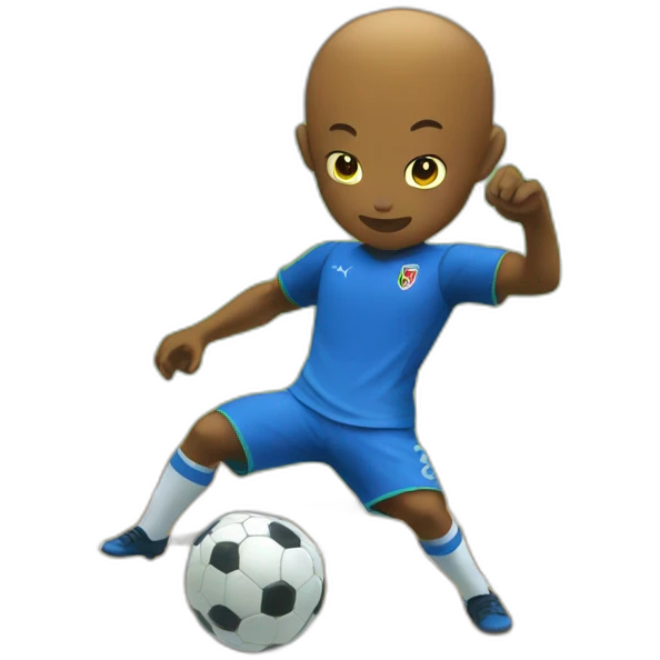 majin bu playing soccer emoji