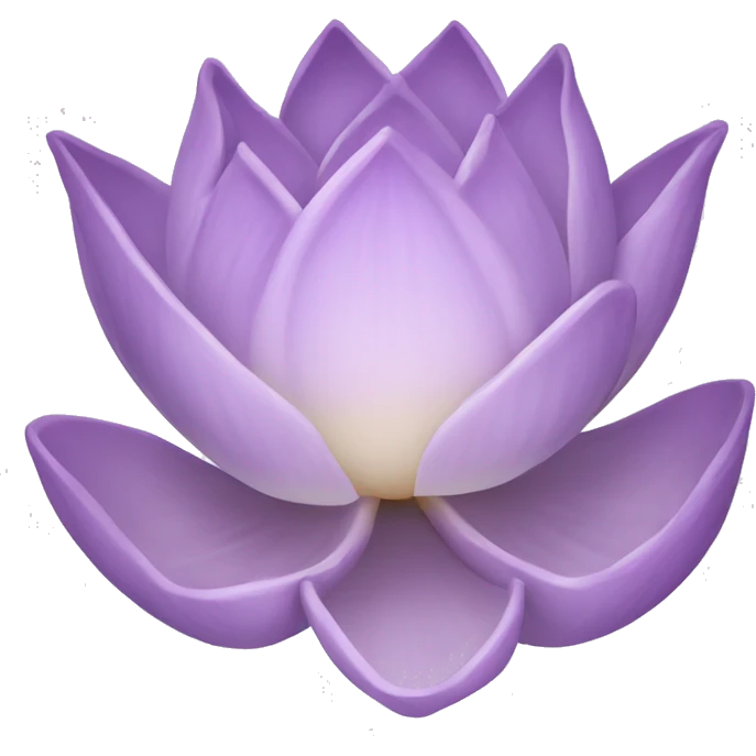 Lilac lotus flower emoji
