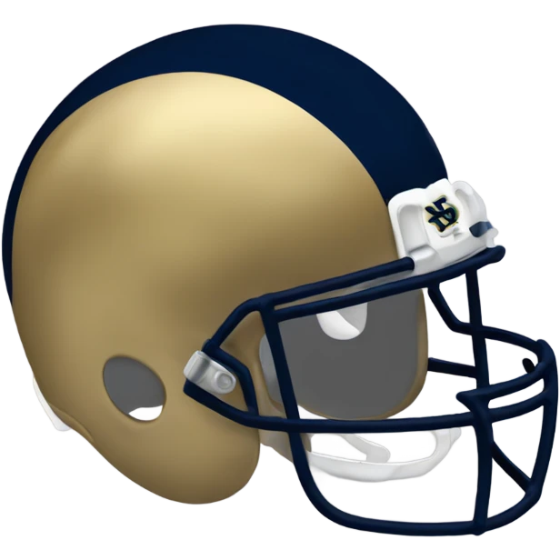 Notre dame football helmet emoji