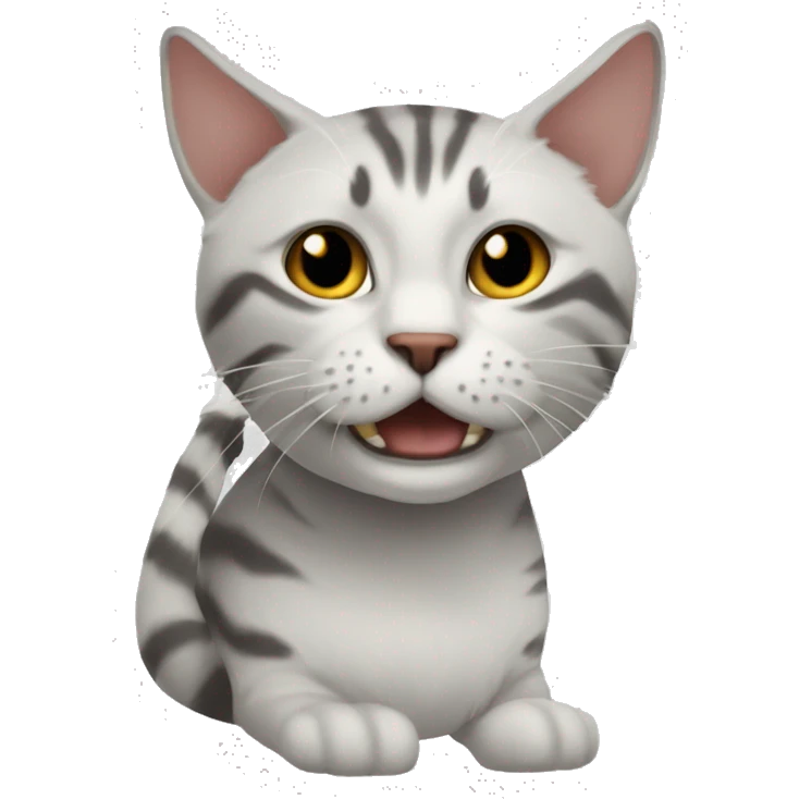 кошка с бантиком emoji