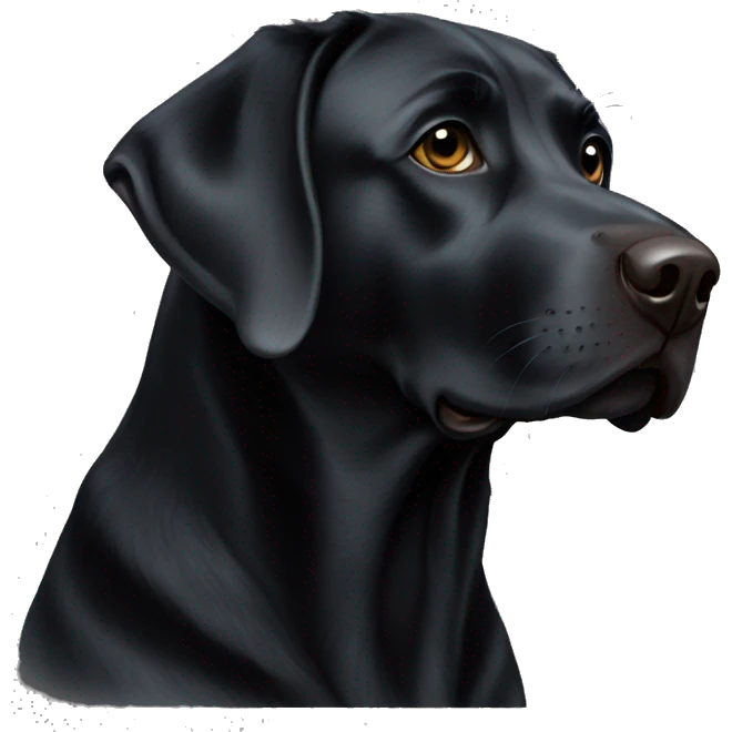 black lab emoji