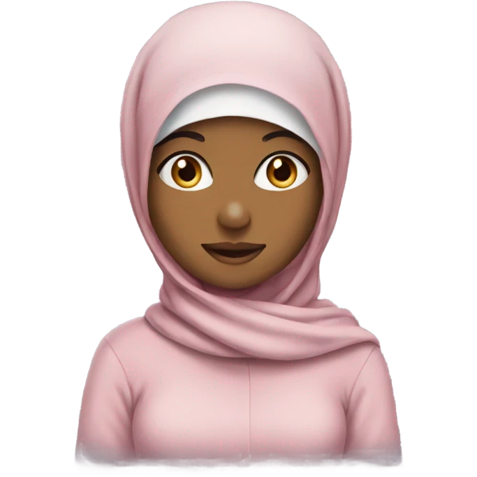 Girl hijab wearing hat emoji