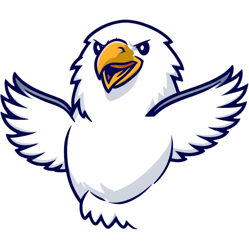 cheerful American eagle emoji