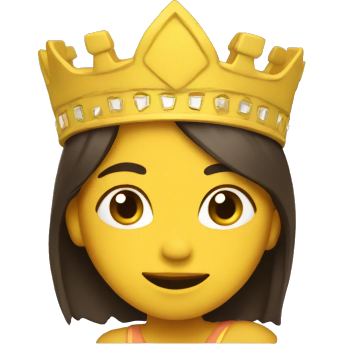 Chica  con corona  emoji