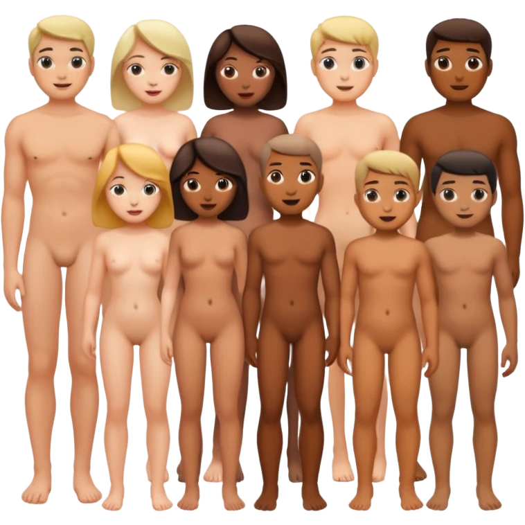 голые люди  emoji