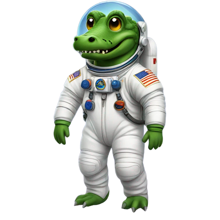 Alligator astronaut emoji